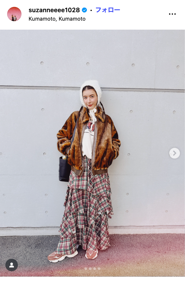 スザンヌ　Instagramより
