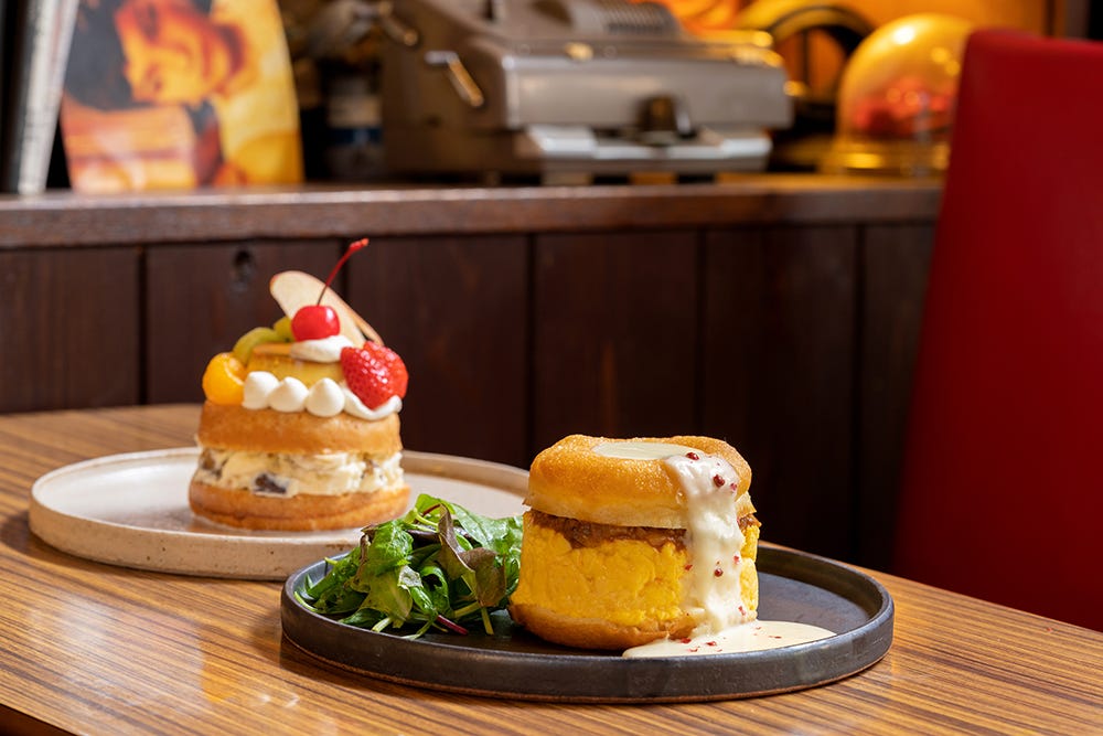 京都「koe donuts(コエ ドーナツ)」極厚玉子&プリンアラモードの“喫茶店ドーナツ”