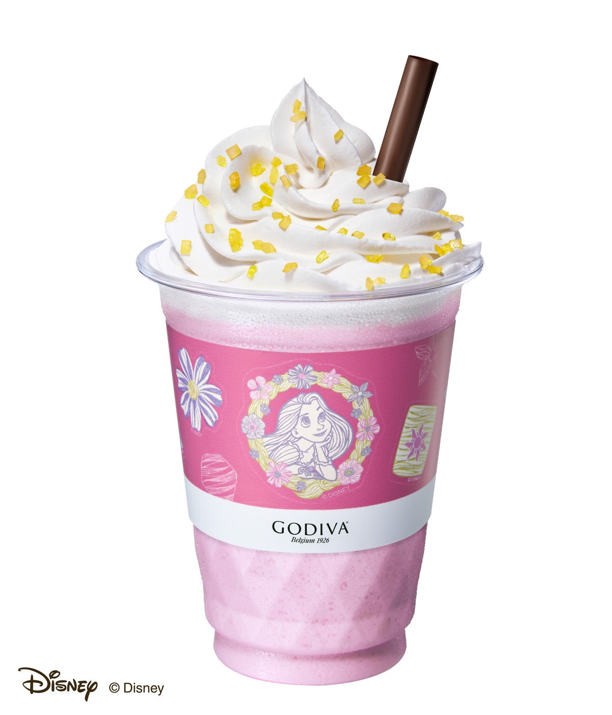 ホワイトピーチ ショコリキサー レギュラーサイズ 876円／270ml、ラージサイズ 986円（C）Disney