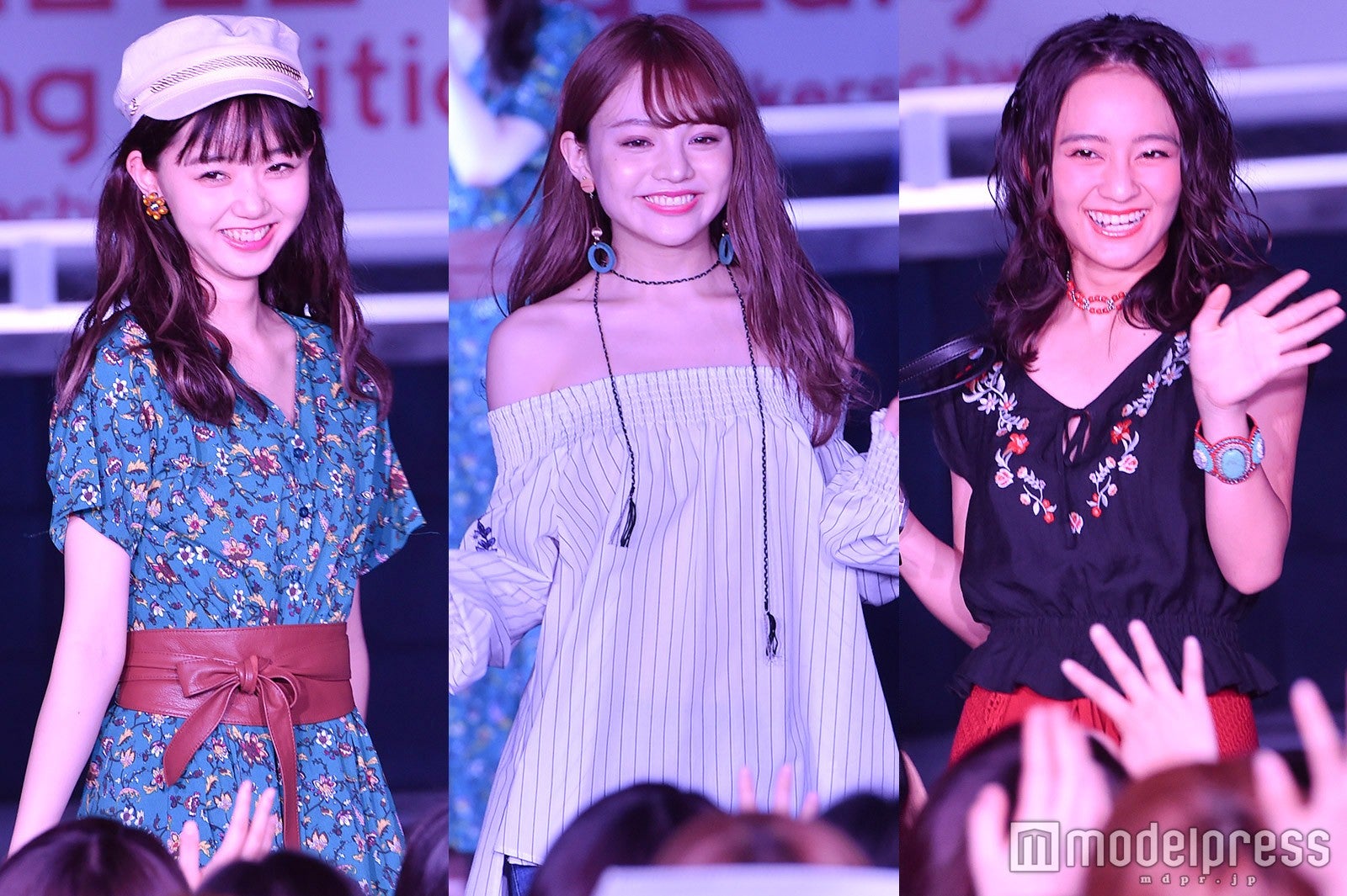 江野沢愛美、吉木千沙都、岡田結実 （C）モデルプレス