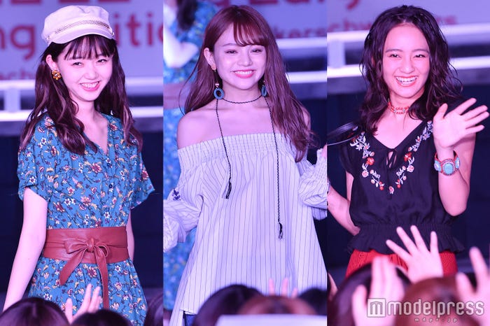 江野沢愛美、吉木千沙都、岡田結実 (C)モデルプレス