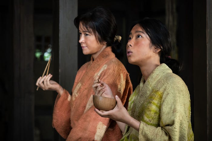 宮澤エマ、倉沢杏菜「豊臣兄弟!」(C)NHK