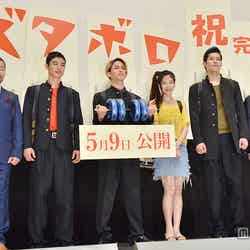 （左から）木村祐一、堀井新太、永瀬匡、清水富美加、成田瑛基、橋本一監督