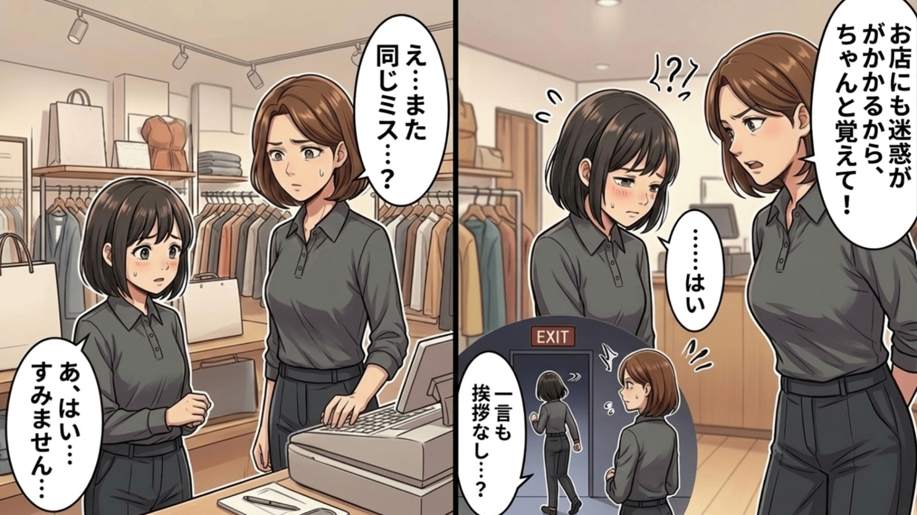 【バイト】厳しく注意したら、挨拶なしで退勤！？翌日、非常識な新人が【まさかの行動】を...！