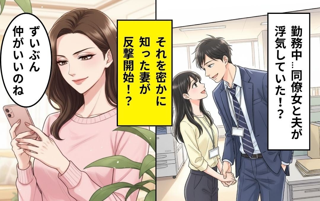 勤務中…同僚女と夫が“手つなぎ”？「ずいぶん仲がいいのね」同じ職場の妻が【徹底的に反撃】した話