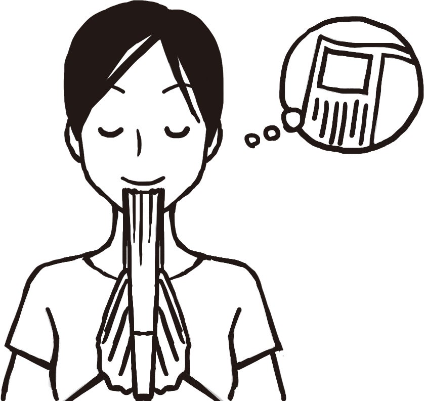 一秒だけ見て、何が書いてあったか、どんな写真だったか思い出す（C）松本奈緒美