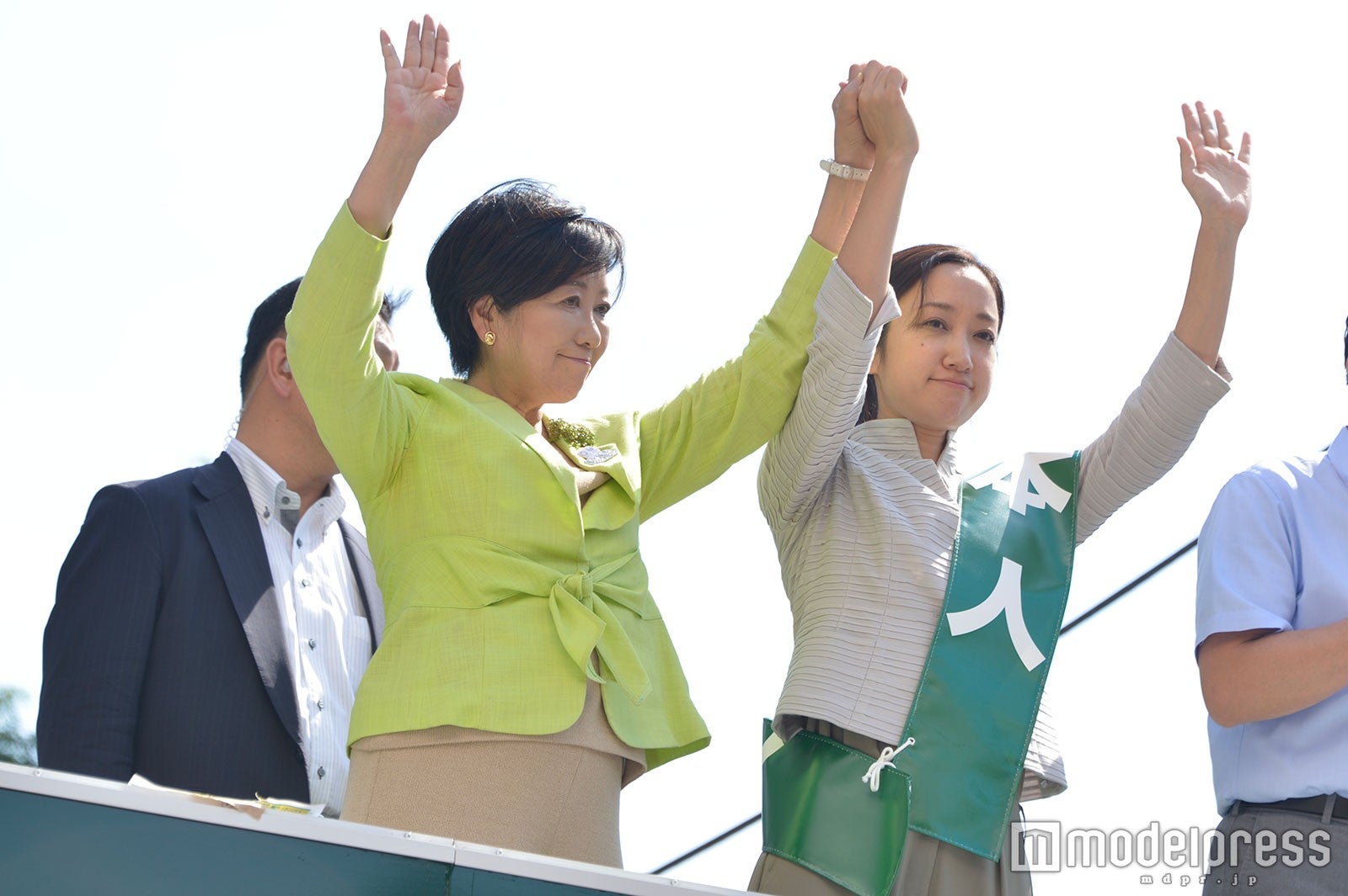 小池百合子東京都知事、斎藤礼伊奈氏 （C）モデルプレス