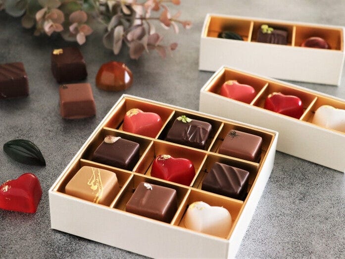 ヨコハマ グランド インターコンチネンタル ホテル「ショコラ バレンタイン（3個入1566円～、6個入3132円、9個入4698円）」※すべて税込（提供画像）