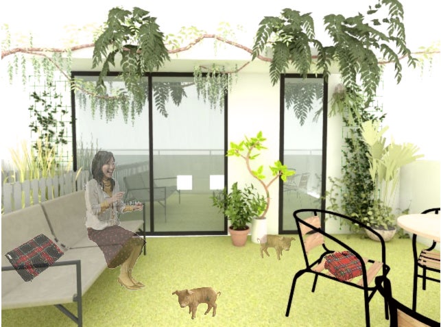 Mipig Cafe4F ブタさんのおうち／画像提供：SaLaD