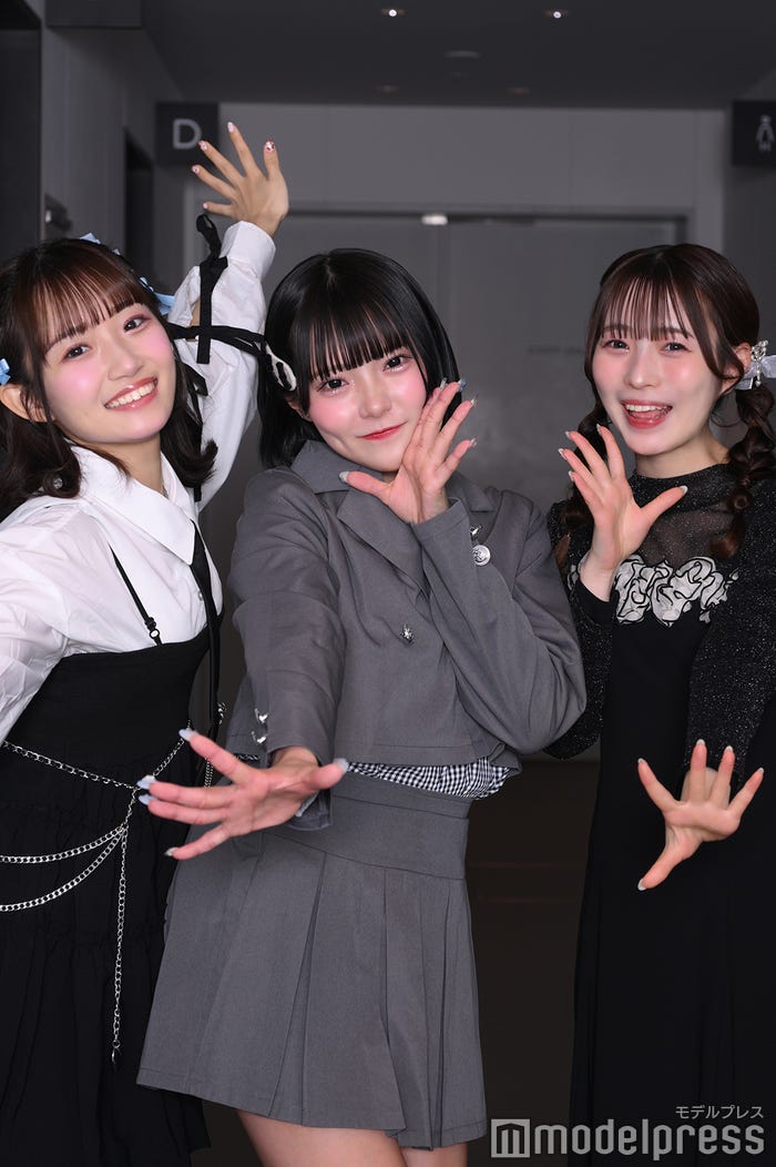 音井結衣/SWEET STEADY、福山梨乃/CANDY TUNE、梅田みゆ/CUTIE STREET(C)モデルプレス