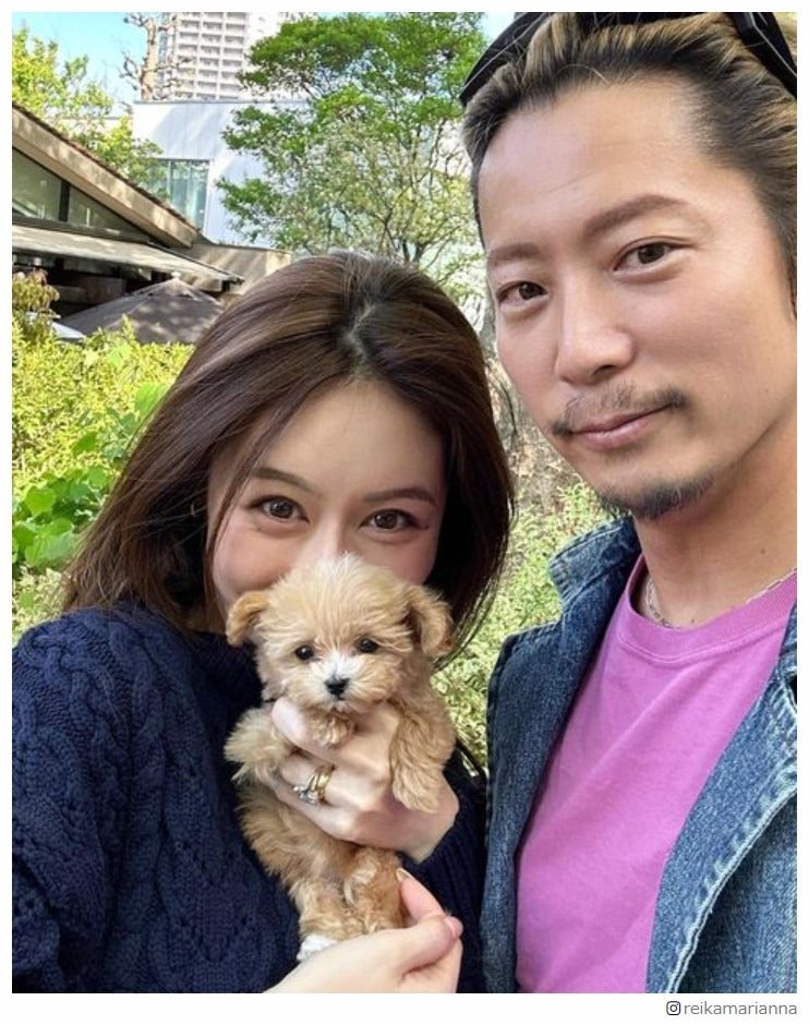 黒木啓司さん＆宮崎麗果さん夫妻、“新しい家族”を報告「パパは既に超デレデレ」