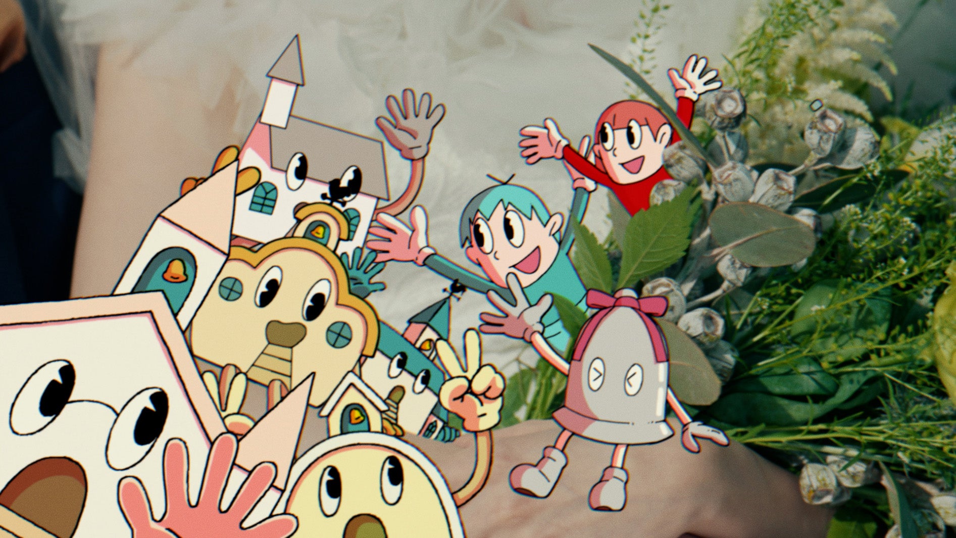 兵頭功海、茅島みずき／新TVCMゼクシィアプリ「私も、ゼクシィです」式場探し篇（提供写真）