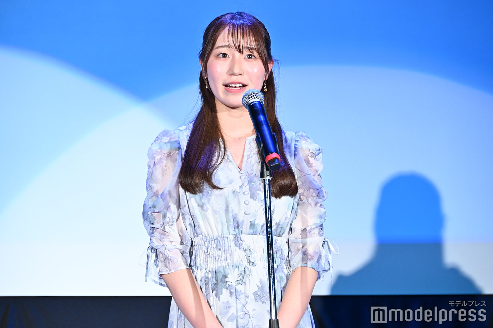 諏訪遥香さん／「第3回学生アナウンス大賞」スピーチの様子 （C）モデルプレス