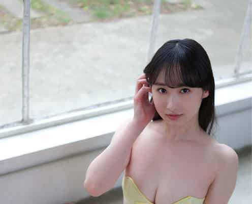 「ミスマガジン2021」辻優衣、美バストに釘付け 優雅な雰囲気にうっとり
