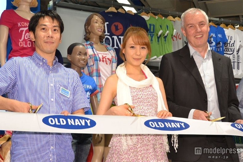 Gap Japan倉島雅也氏、トリンドル玲奈、Gap Japanロバート・フランク社長