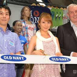 Gap Japan倉島雅也氏、トリンドル玲奈、Gap Japanロバート・フランク社長