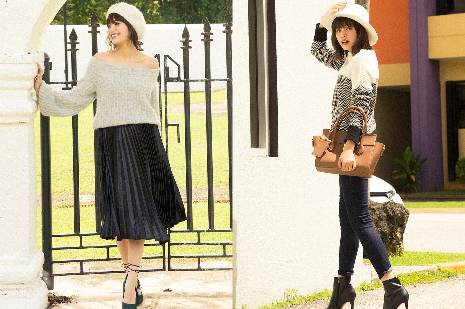 乙女心をくすぐる！“白ハット”でおしゃれを格上げ