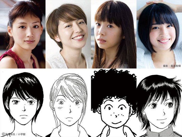 キャスト陣と原作イラスト