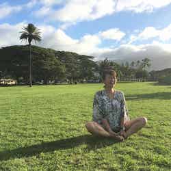 ハワイの公園にてリラックス！（提供写真）