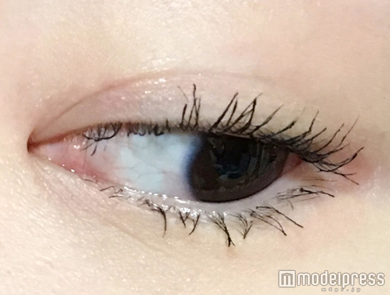 目尻や下まつ毛も印象的に／写真：るん（C）モデルプレス