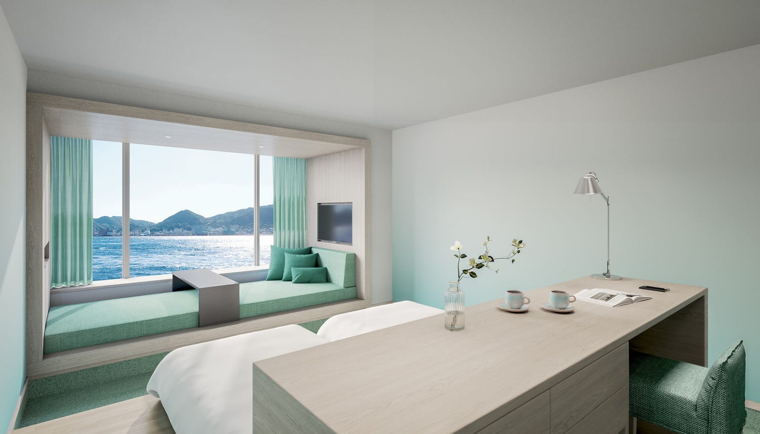 星野リゾート「リゾナーレ下関」砂浜敷きの特別ルーム、インフィニティプールやダイニングも完備