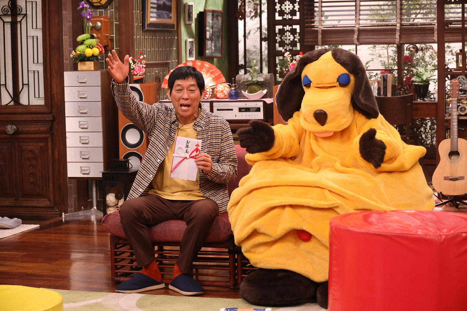 明石家さんま、まんまちゃん （C）カンテレ・フジテレビ