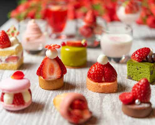 横浜ベイシェラトンのいちごビュッフェ「スイーツパレード~ストロベリー~」ケーキやムース等12種