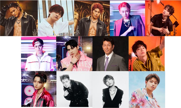 (上段左から)岩谷翔吾、KAIRYU、後藤拓磨、シューヤ、鈴木曉(中段左から)タカシ、TETTA、野村将希、八村倫太郎(下段左から)HAYATO、諸星翔希、安井謙太郎、RYUKI(提供写真)