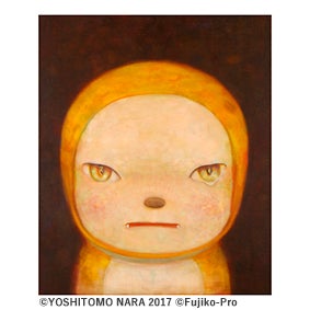 奈良美智 依然としてジャイアンにリボンをとられたままのドラミちゃん＠真夜中（C）YOSHITOMO NARA 2017