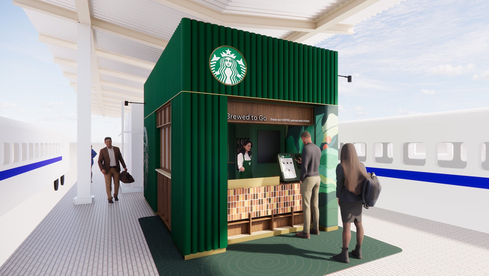 スターバックス コーヒー JR新横浜駅 新幹線下りホーム11号店／提供画像