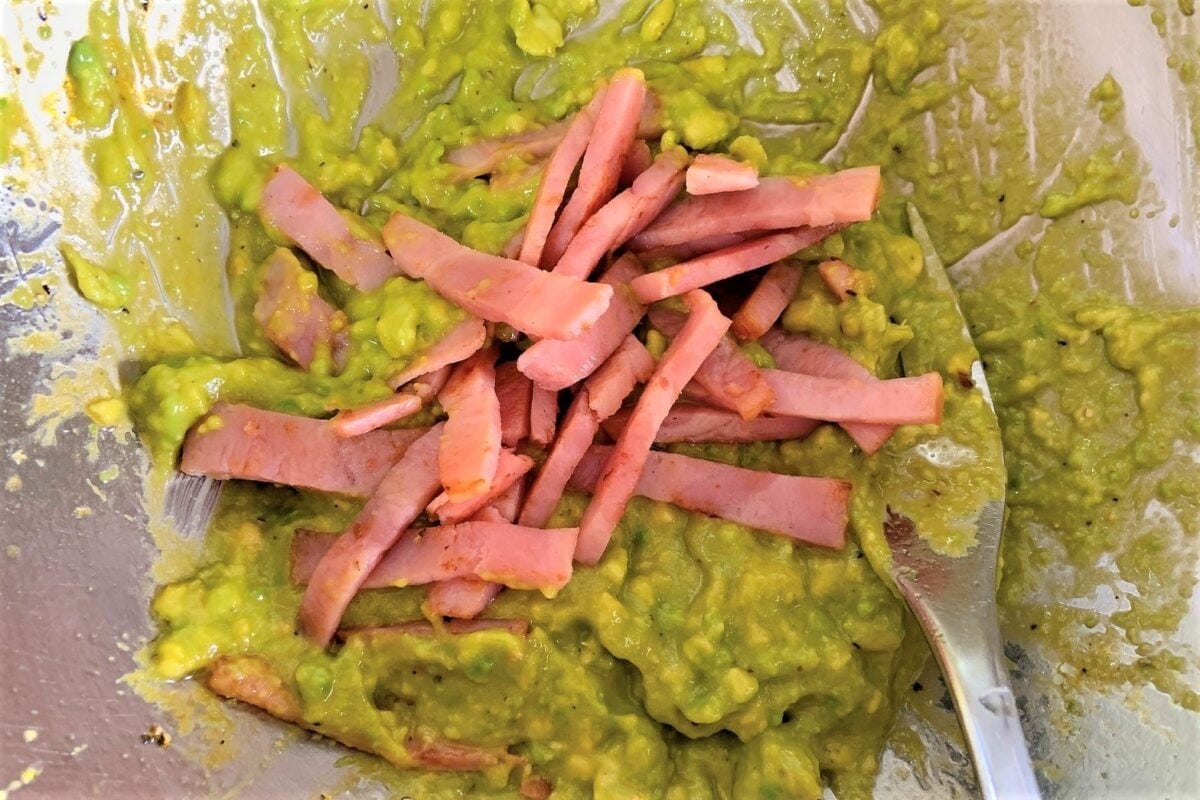 アボカドカルボナーラそうめん