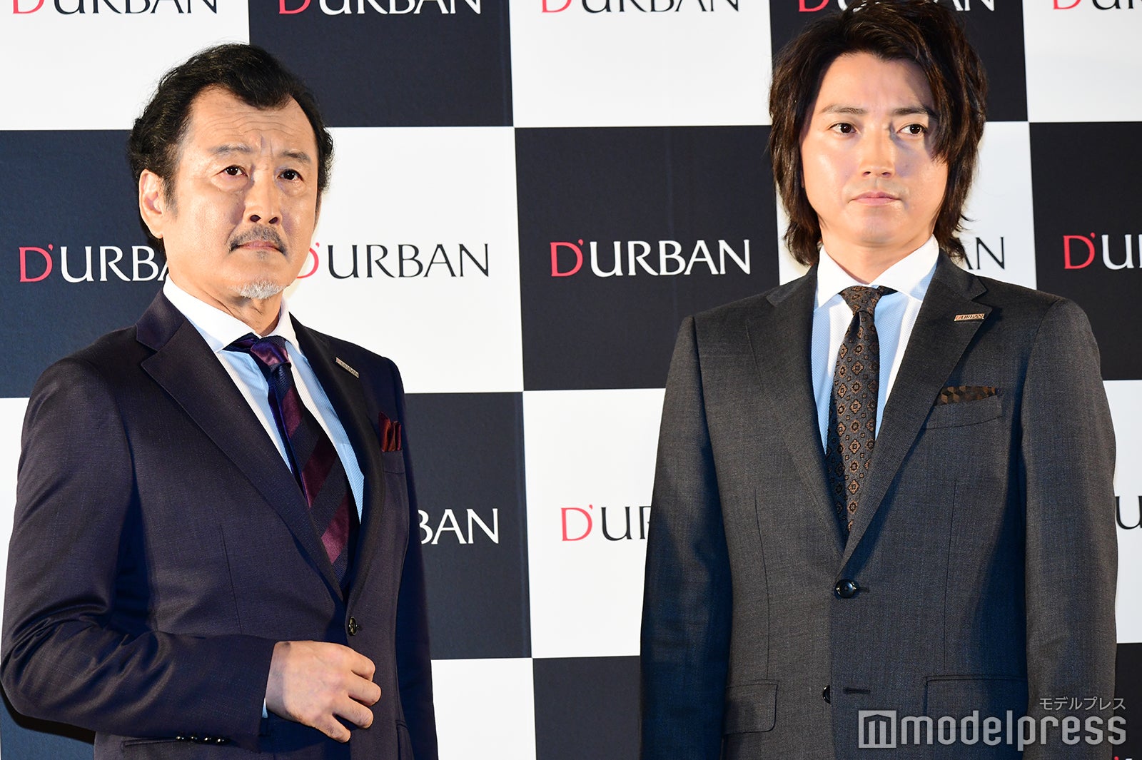 （左から）吉田鋼太郎、藤原竜也（C）モデルプレス