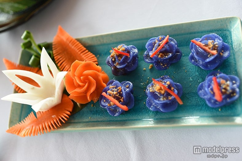 色鮮やかで美しいタイ宮廷料理の数々に目を奪われる