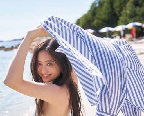 乃木坂46井上和、爽やかな白ビキニ姿 1st写真集先行カット解禁【モノローグ】