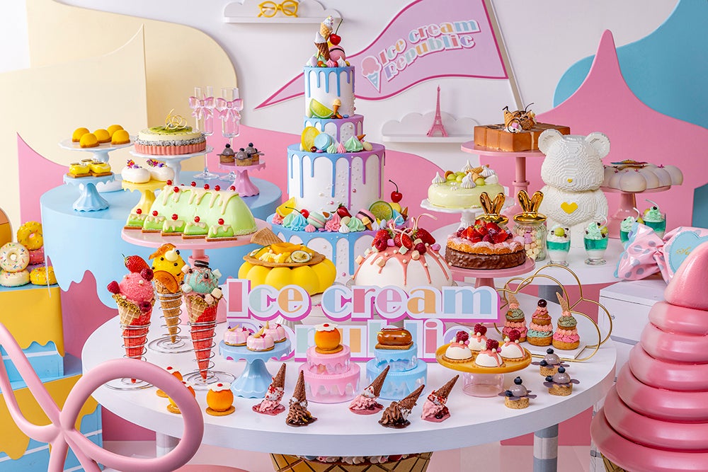 パステルで可愛いアイスクリームの世界へ、ヒルトン東京で夏ビュッフェ「アイスクリーム・リパブリック」開催
