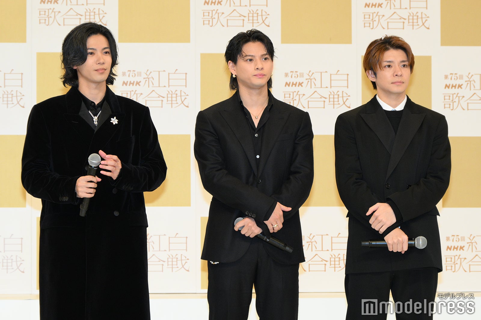 Number_i（左から）神宮寺勇太、平野紫耀、岸優太（C）モデルプレス
