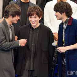 映画『HiGH＆LOW』イベント時の（左から）窪田正孝、林遣都、山田裕貴（C）モデルプレス