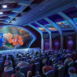 ディズニーシーの新規アトラクション「ニモ＆フレンズ・シーライダー」のスポンサーが発表／アトラクション内観イメージArtist concept only（C）Disney／Pixar