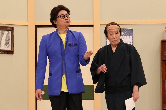 香取慎吾、萩本欽一(画像提供:フジテレビ)
