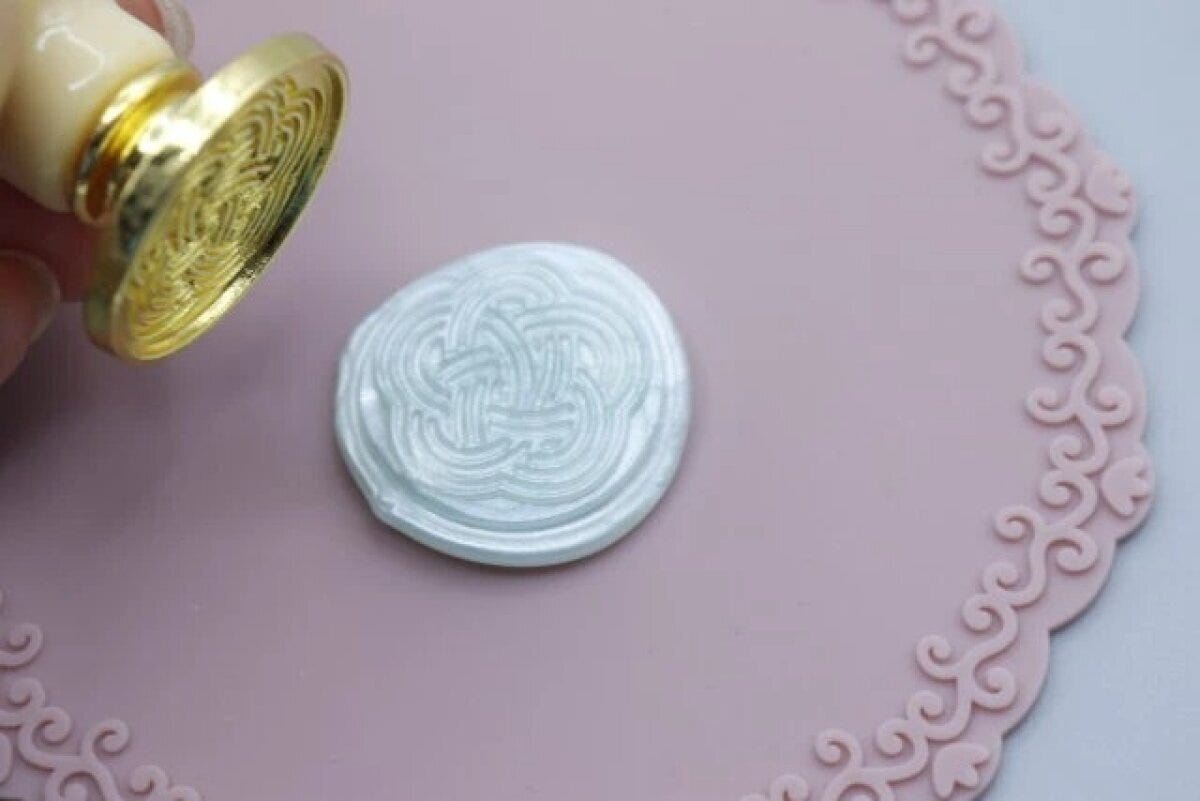 ダイソー　グルースティック（メタリック、15本）　使用例