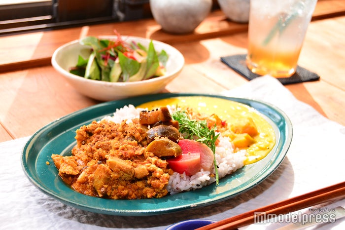 カレー2種盛り(サラダ付き)1,000円(C)モデルプレス