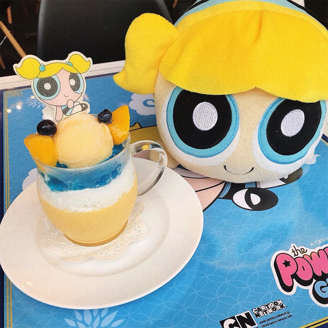 バブルスのマンゴーいっぱいプリン♪／画像提供：ヒューマンフォーラム