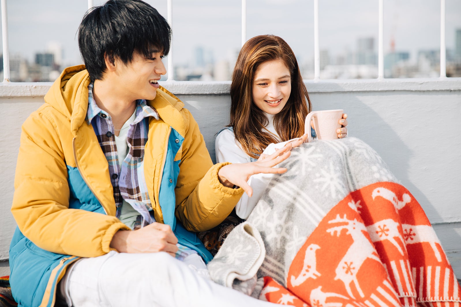 井上想良、Taki「恋とオオカミには騙されない」（C）AbemaTV, Inc.