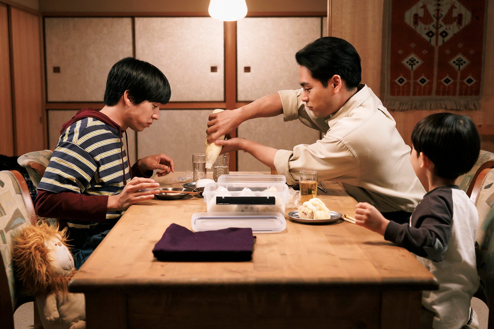 坂東龍汰、柳楽優弥、佐藤大空「ライオンの隠れ家」第7話（C）TBS