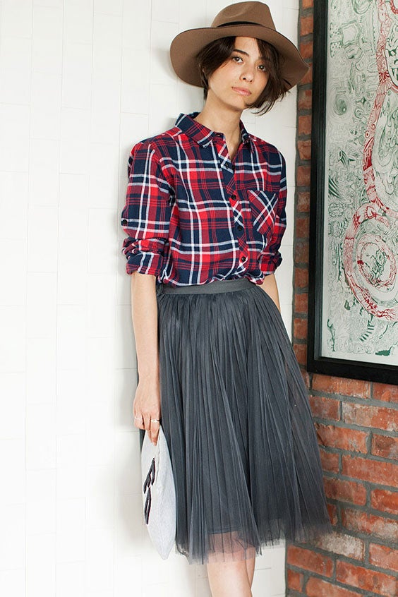 ベーシックチェックシャツ「STYLEST」2,980円（税別）／画像提供：STYLEST