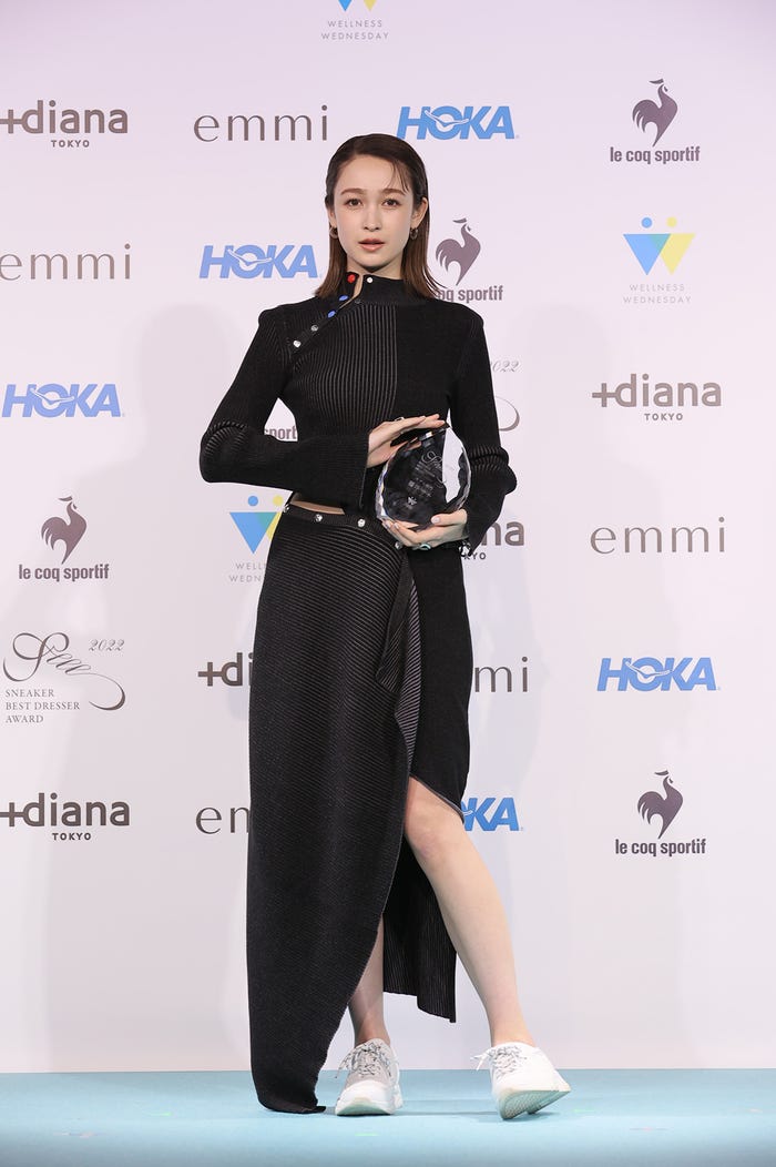 モデル部門を受賞した藤井サチ(提供写真)