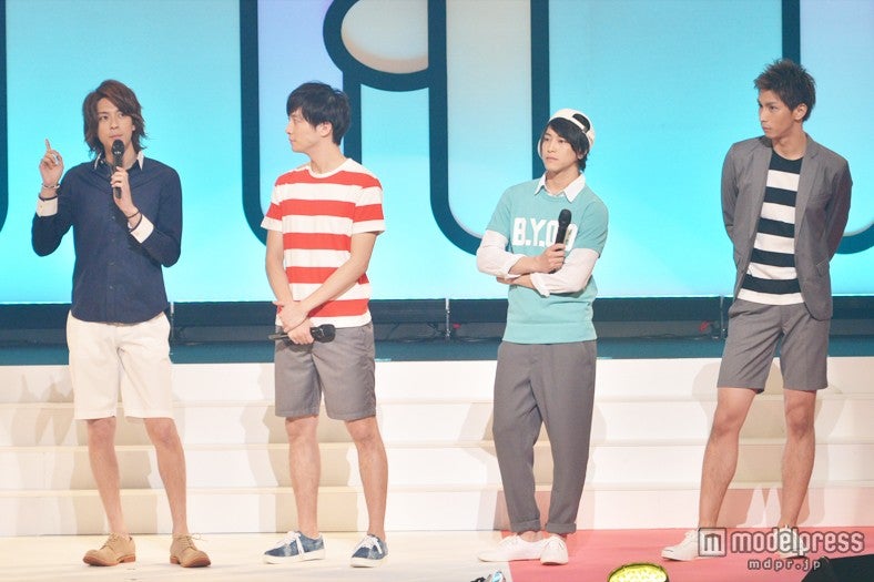 （左より）三浦翔平、渡部秀、佐野岳、市川知宏