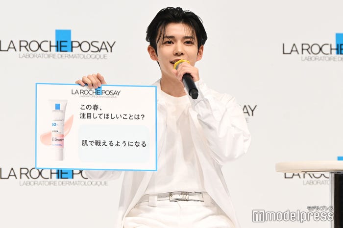 なにわ男子の美意識が高いので肌で戦いたい長尾謙杜(C)モデルプレス