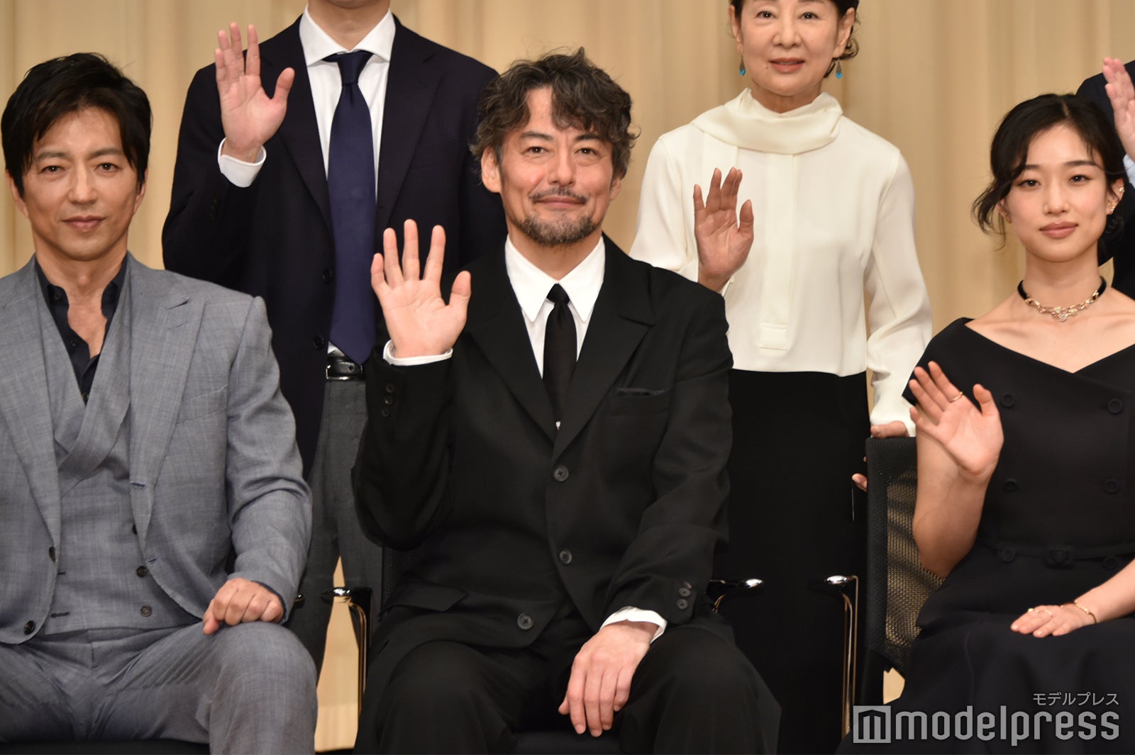 大沢たかお、山口馬木也、河合優実（C）モデルプレス