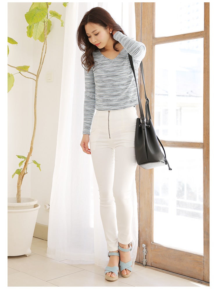 ストレッチハイウエストzipデニム「Luz Llena」2,270円(税込)／画像提供：Luz Llena　　